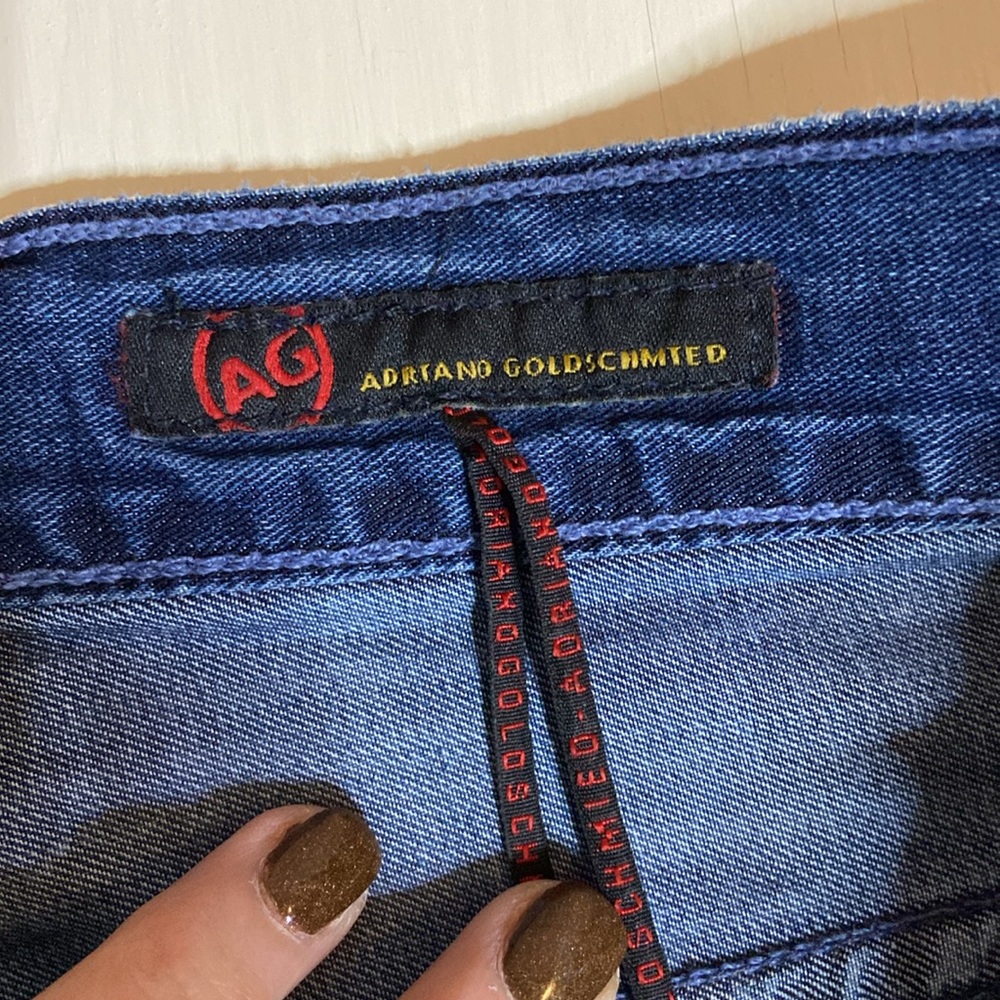 AG Adriano Goldschmied | Women's The Glisten Low Rise Wide Leg Jeans | sz 29R - Picture 4 of 11